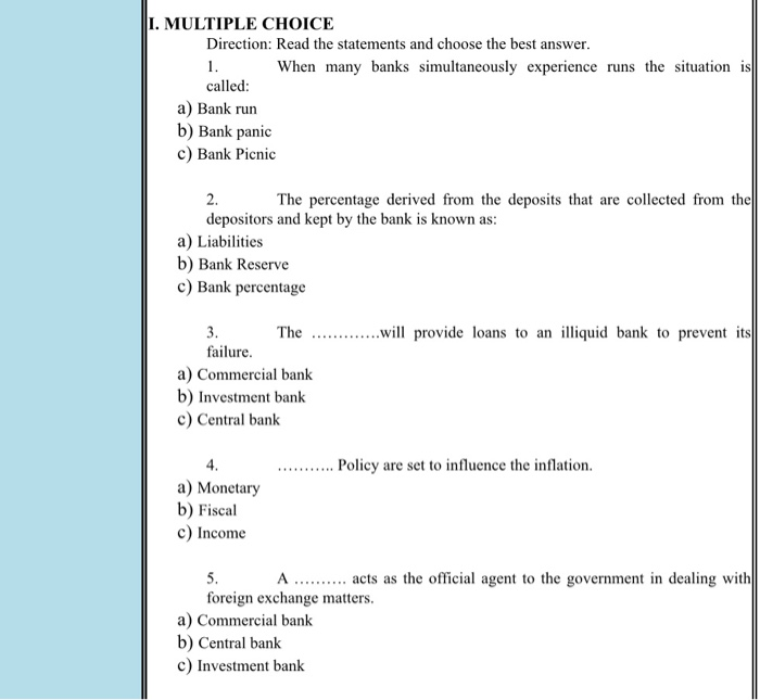 Direction DIRECTION & Illustrate the structure and functions of financial intermediaries, securities
