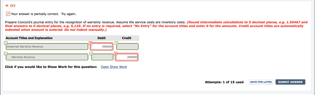 (Part Level Submission) Concord Corporation sells DVD players. The corporation also offers