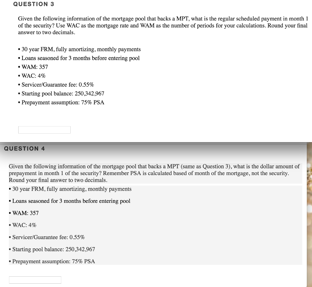 Please explain step by step QUESTION 3 Given the following information of