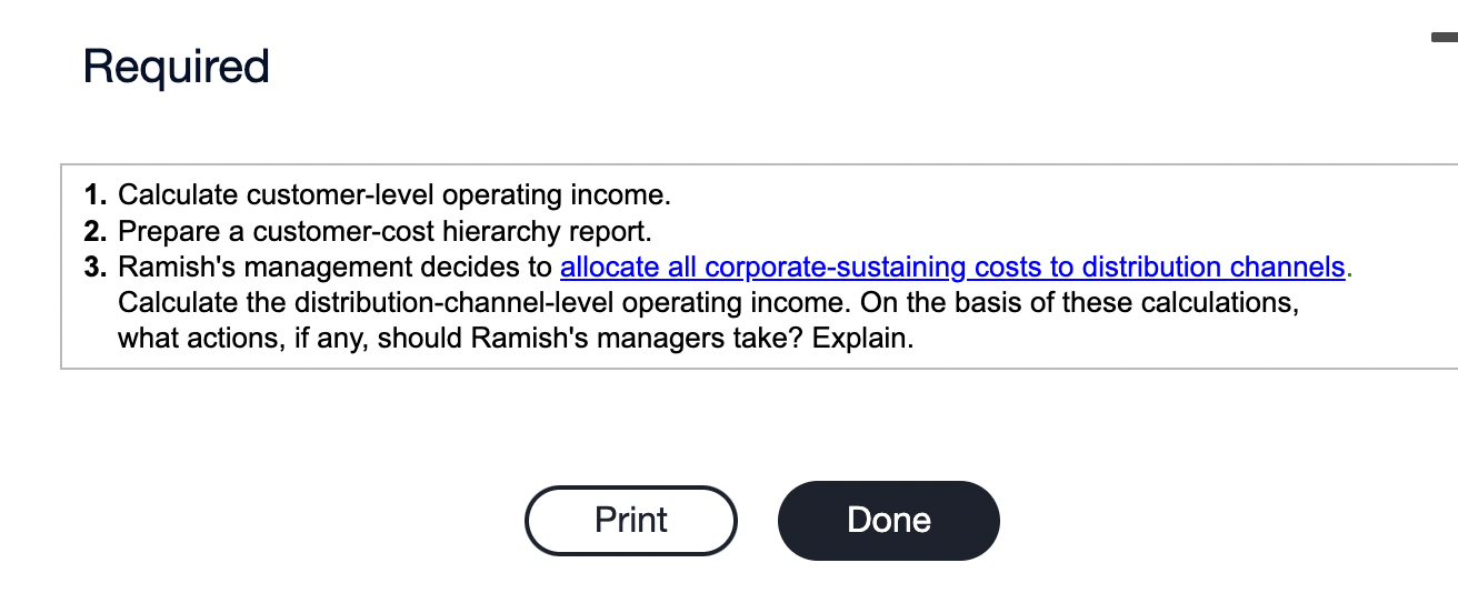 icon to view the information.) sustaining costs could be saved only if