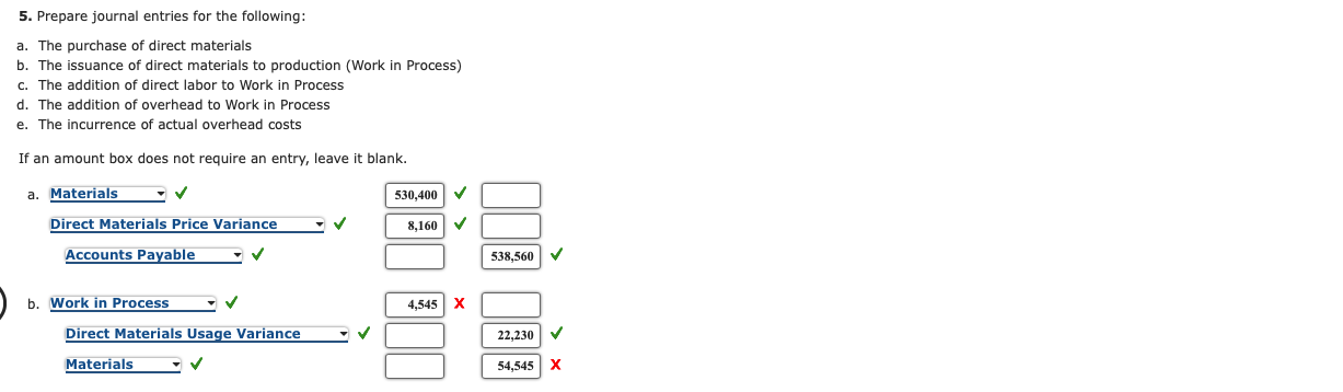 Direct Labor, and Overhead Variances, Journal Entries Rand Company produces dry fertilizer.
