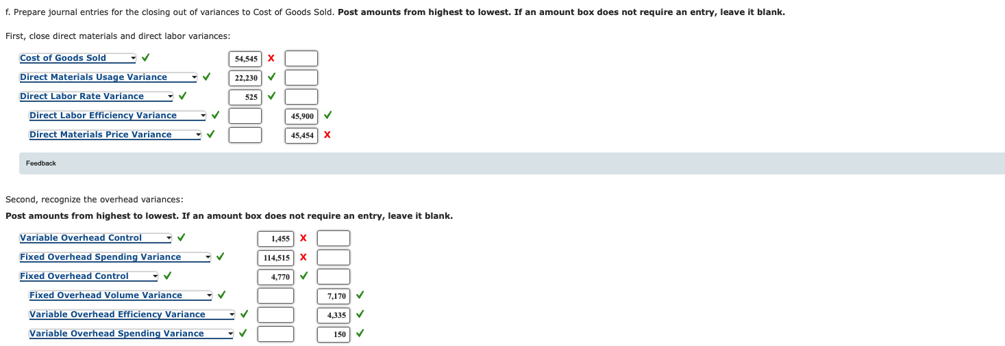 At the beginning of the year, Rand had the following standard cost