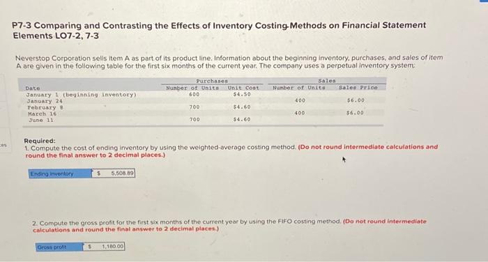  please help for 5a and 5b P7-3 Comparing and Contrasting the