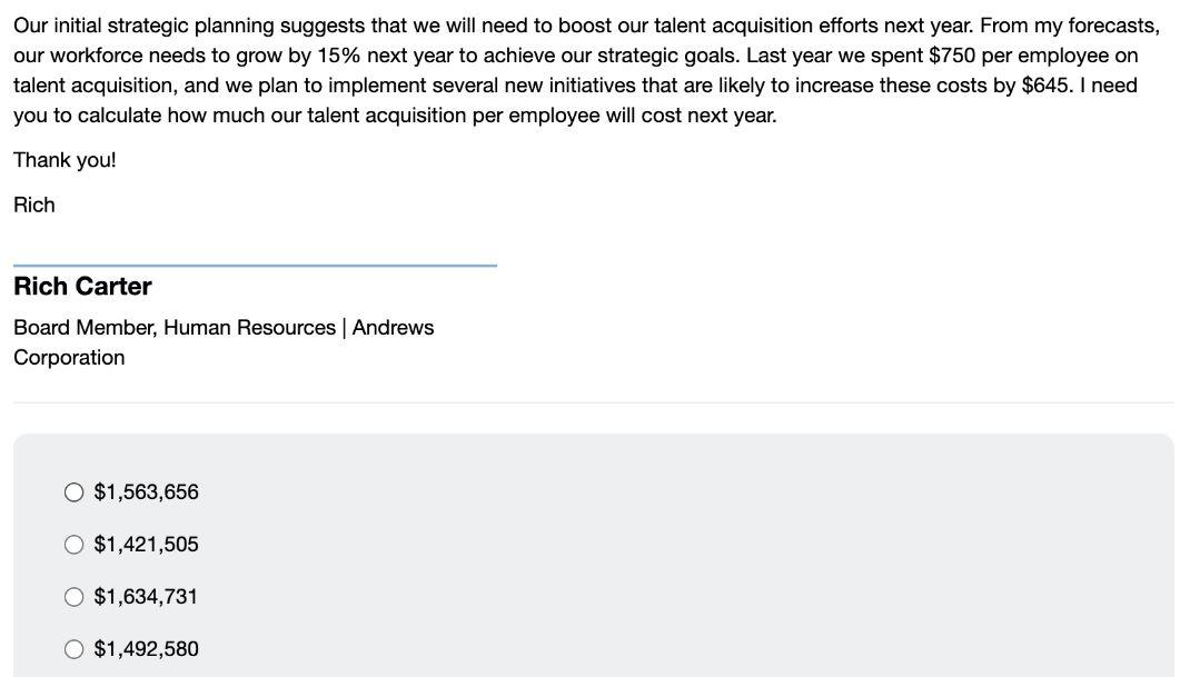 Our initial strategic planning suggests that we will need to boost