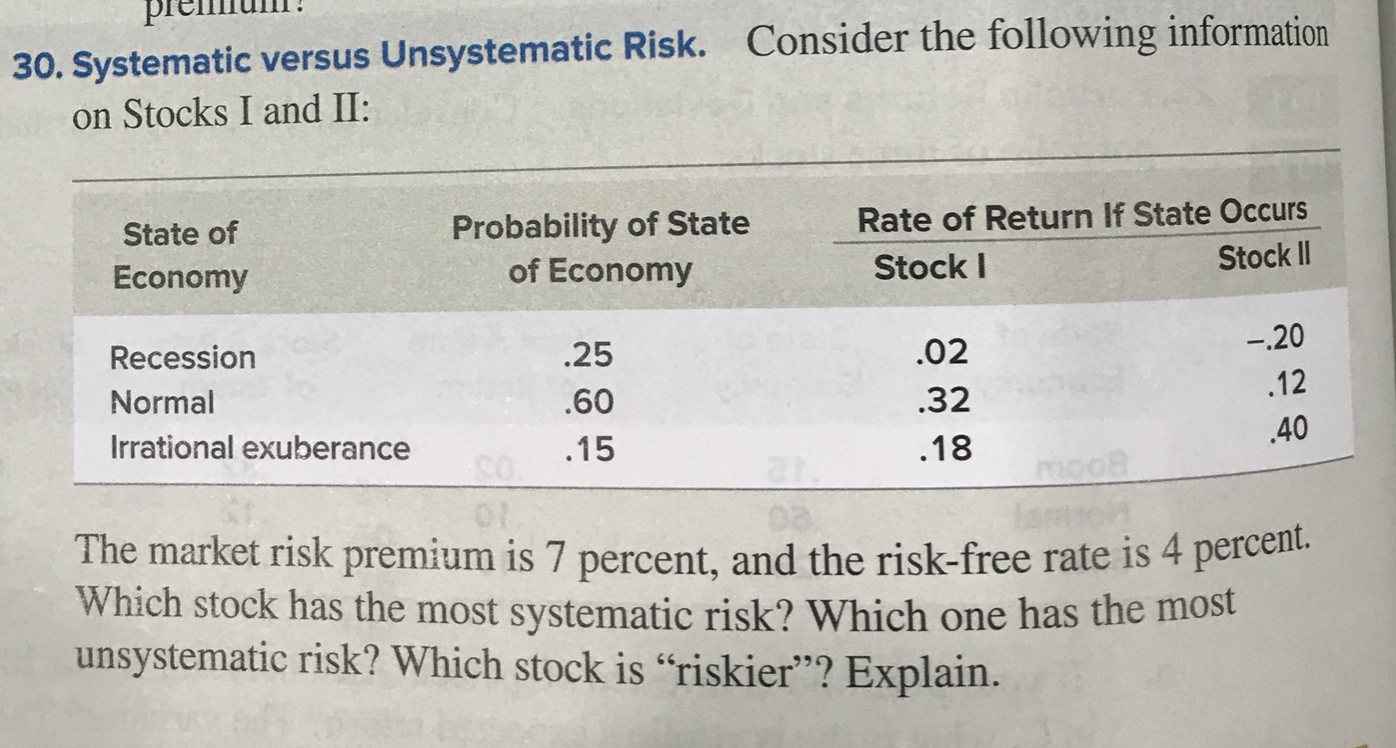 Please show work that is not on excel please. Thank you. Consider