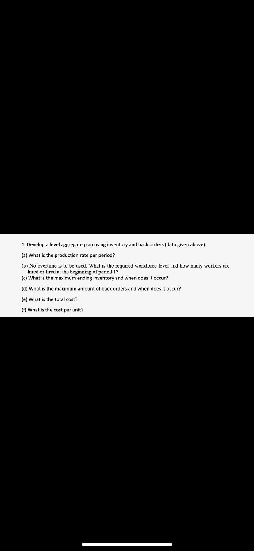 labor cost per hour $15 Subcontracting cost per unit (labor only) $80