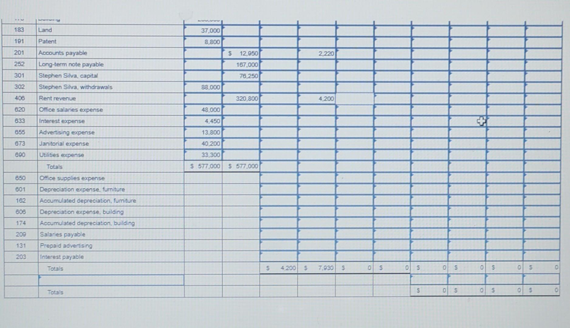Rentals after its first year of operations is shown below: Additional information: