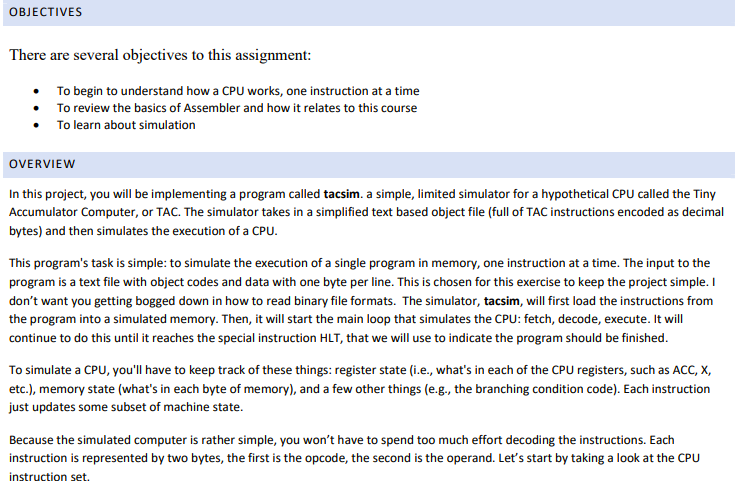  OBJECTIVES There are several objectives to this assignment: To begin to