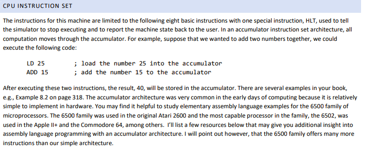 understand how a CPU works, one instruction at a time To review
