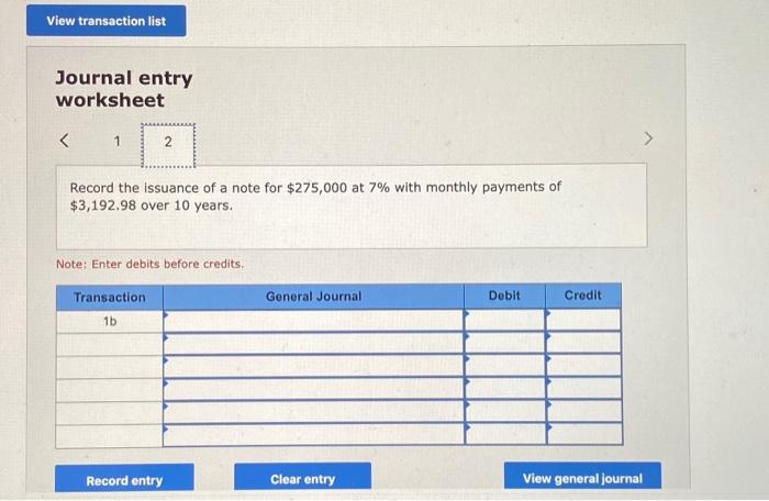 institution from which the company borrows offers two options: a. Borrow $275,000