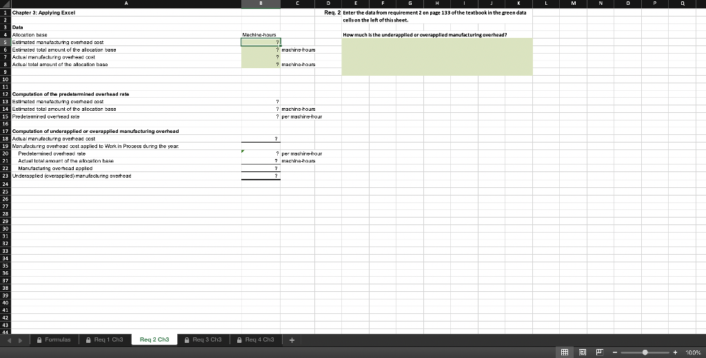 Estimated manufacturing overhead cost 6 Estimated total amount of the allocation base