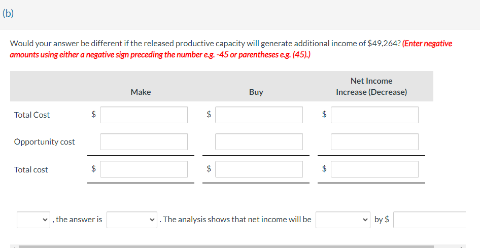  Would your answer be different if the released productive capacity will
