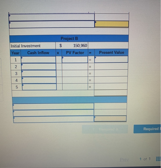 on two alternative investments being considered by Jolee Company. The company requires
