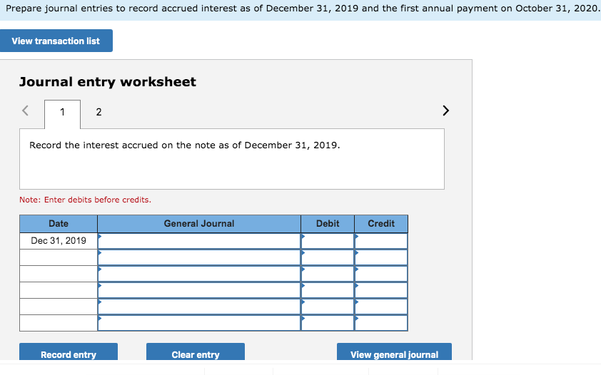 bearing 7% interest. The note requires equal payments of $119,506 each year