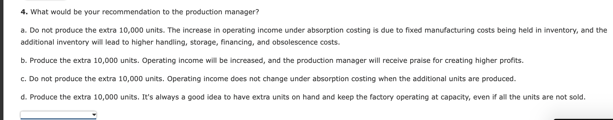 Costing Income Statement For the Year Ended December 31 Sales $1,280,000 Cost