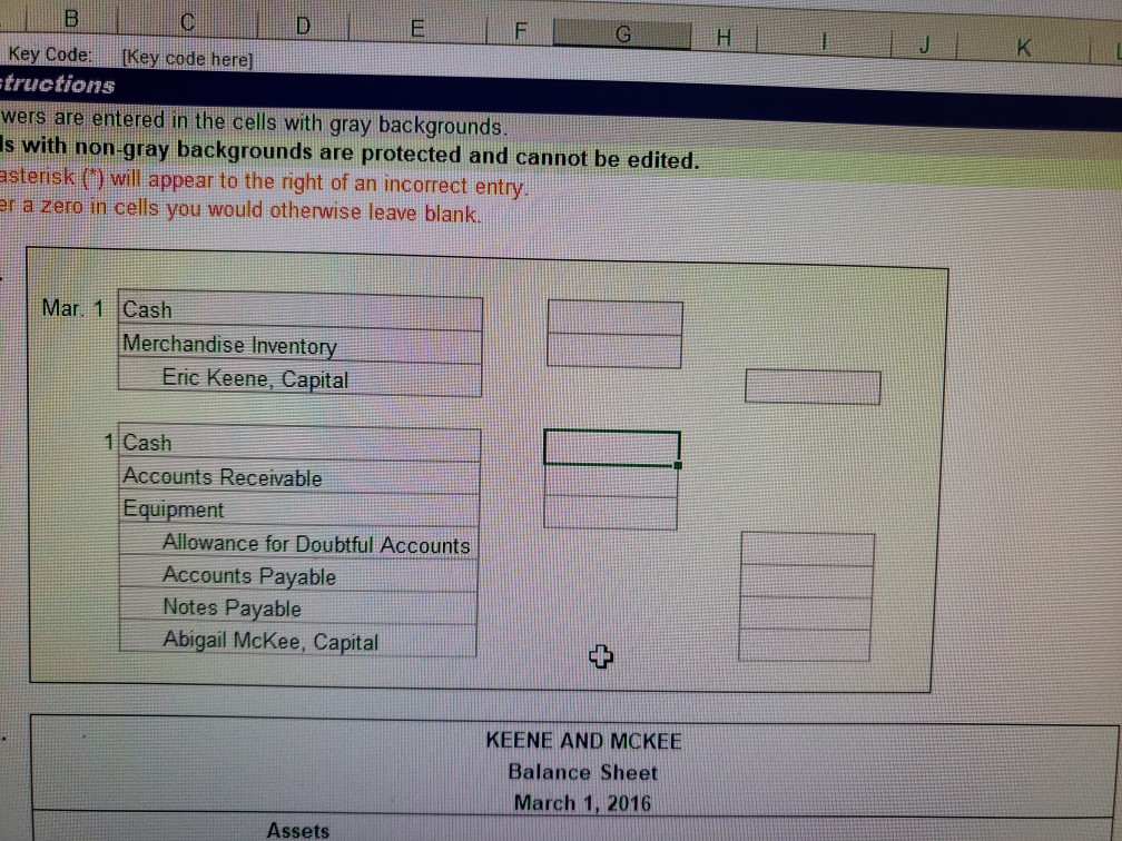  Key Code: Key code herel tructions wers are entered in the