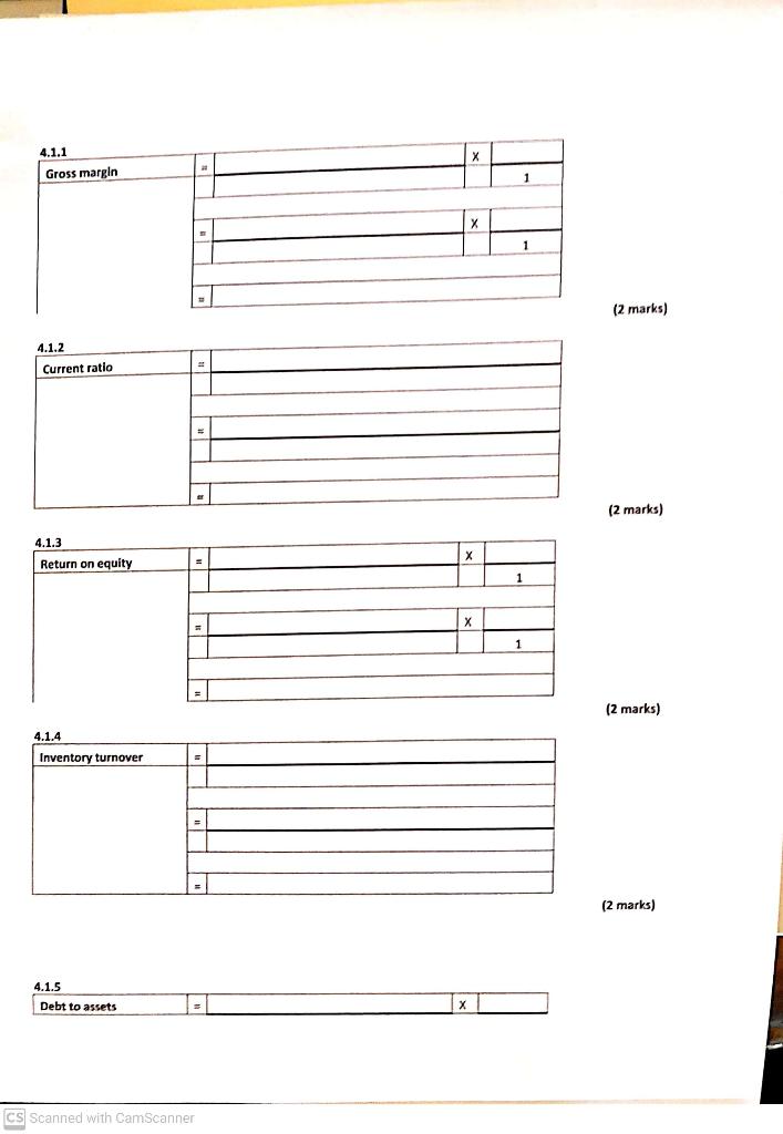 ended 31 December 2019. (Where applicable, express answers to two decimal places.)