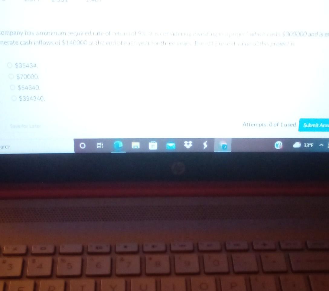 an Annuity of 1 Period 8% 9% 10% 1 0.926 0.917 0.909