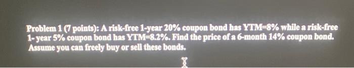 please do not use excel and go step by step Problem 1