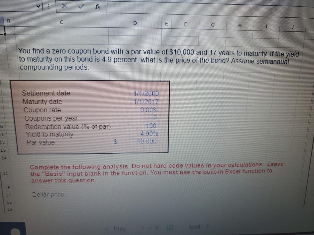  C D E F G H 1 You find a zero