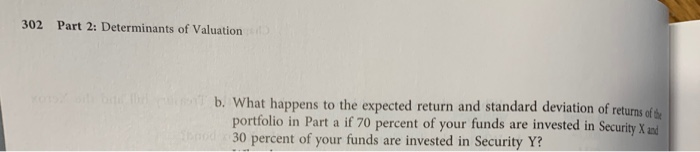 vabo banding 5. You are considering investing in two securities, X and