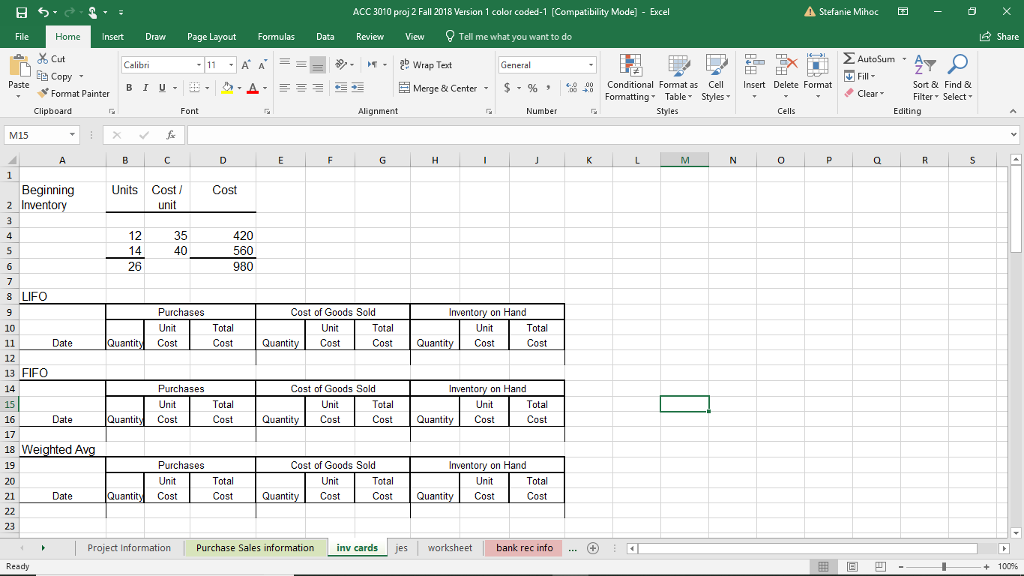 Project 1, KTZFIG Consulting Inc. An additional 11 months have passed since