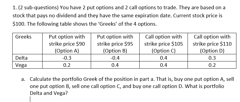  Explain what happens to the position in part a when 1)