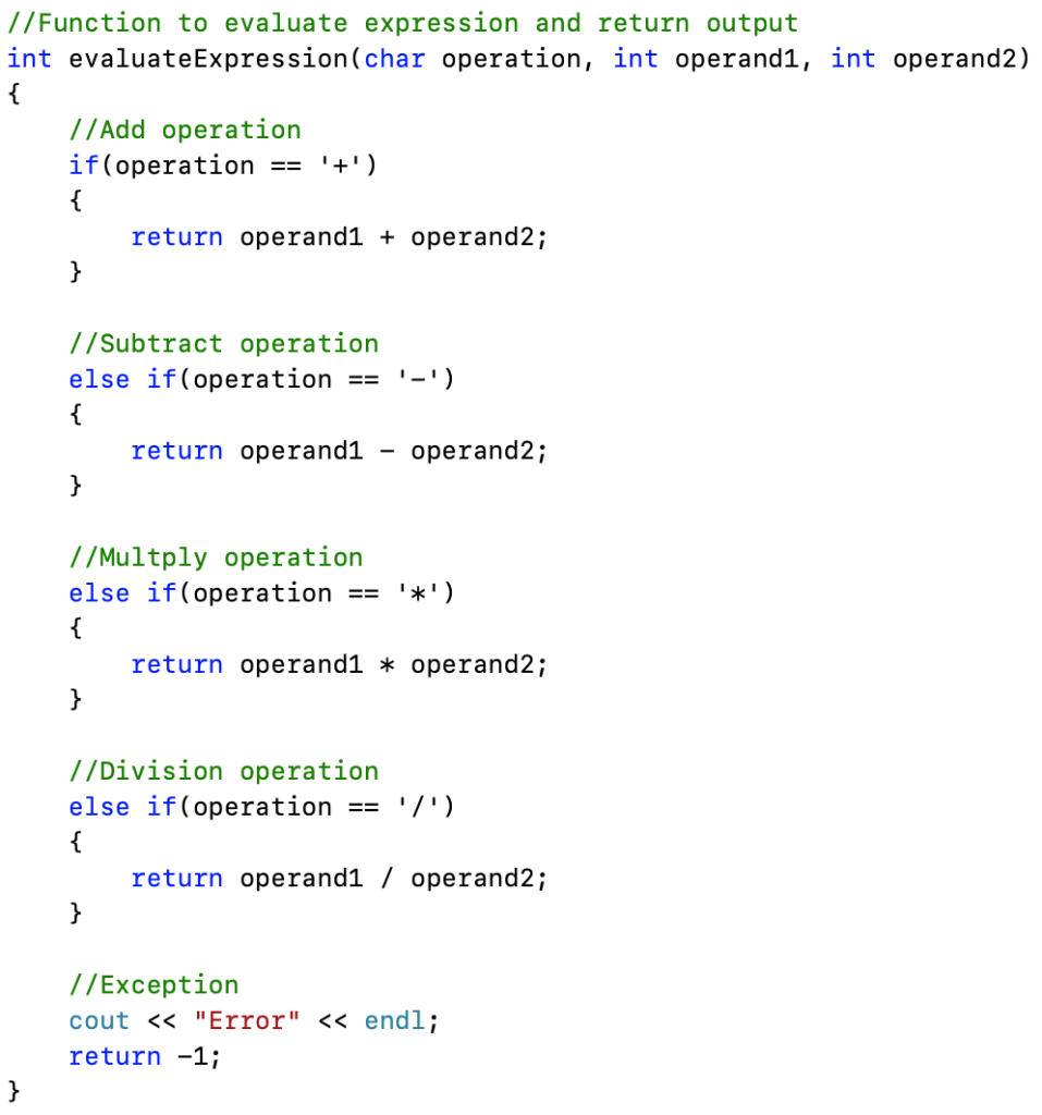 3 4 + * The value of the expression is 14. Here