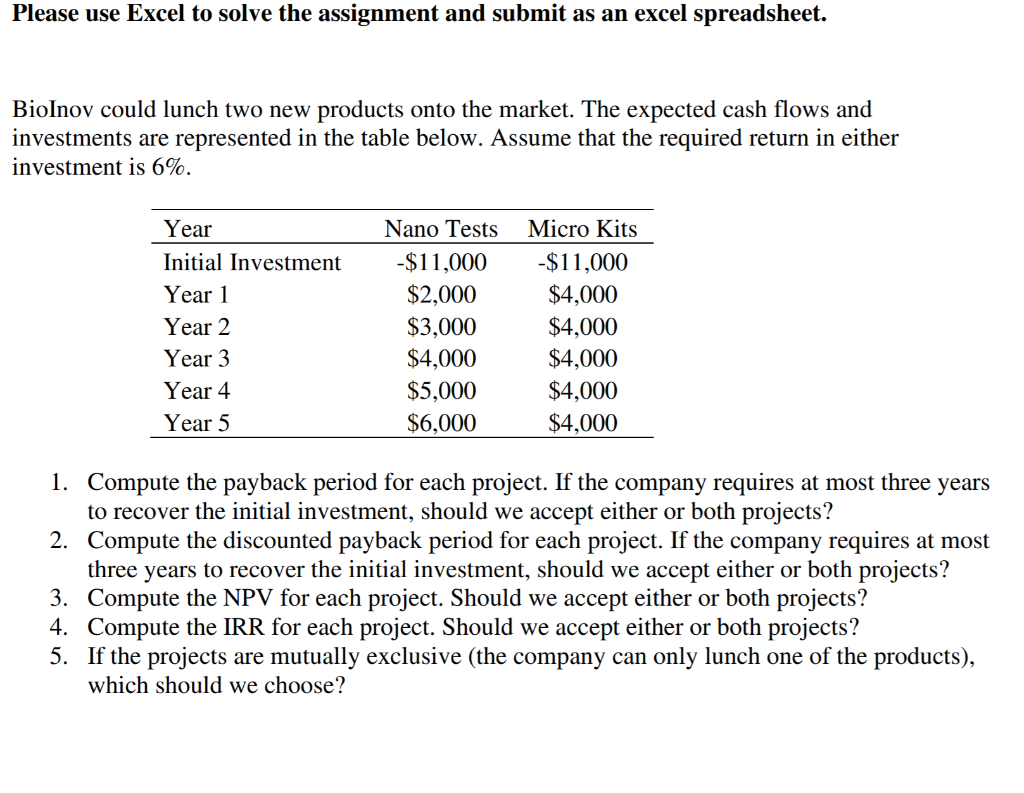 HELP how do i do this on excel? Please use Excel to