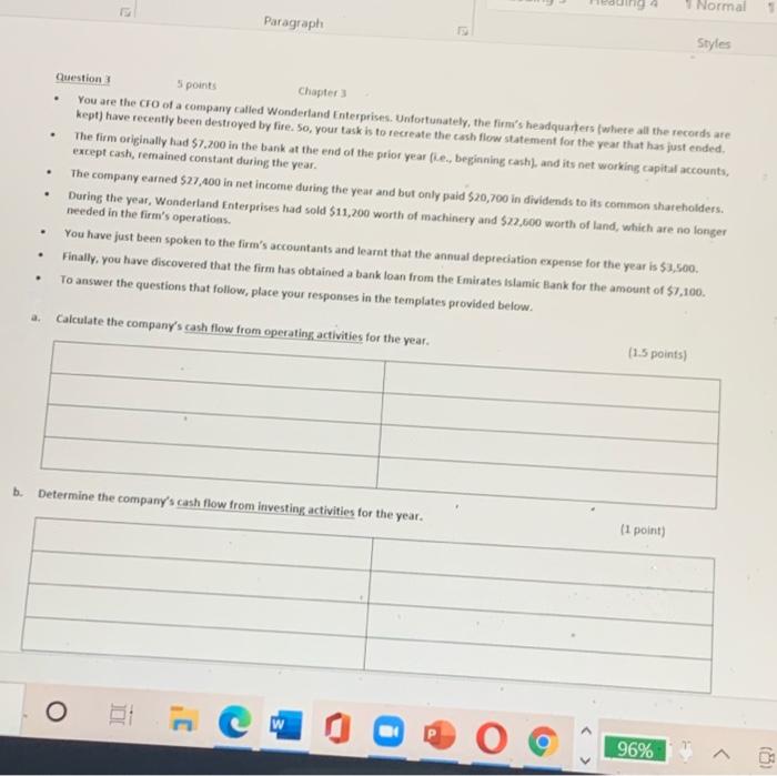  urgentt please!! Normal 2 Paragraph Styles Question Chapter . . .