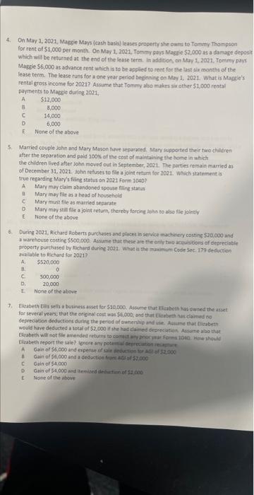 answer alt of them. For each problem you answer, insert the letter