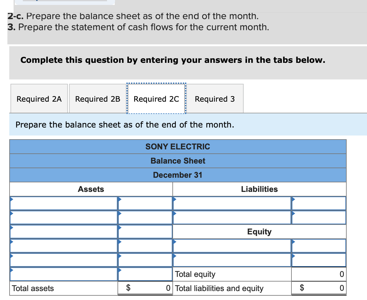 Sanyu Sony started a new business and completed these transactions during December.