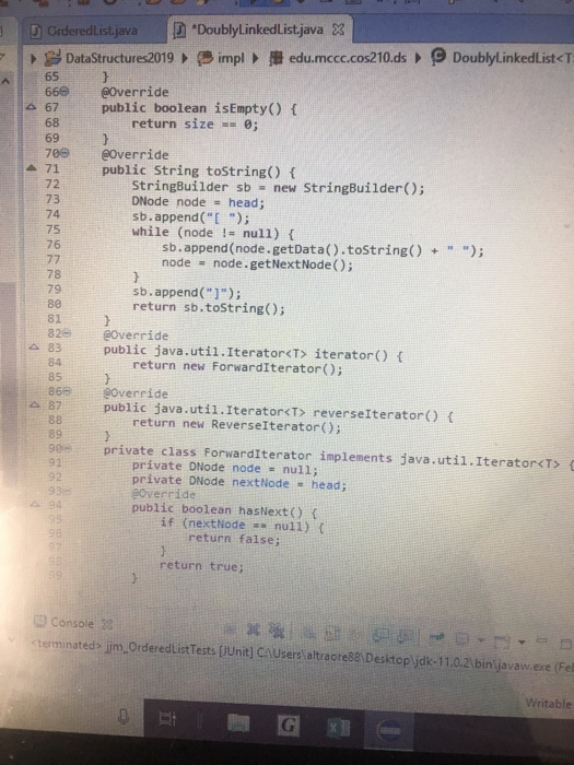 contains(T data); 4 public void add (T data) 6 t this time