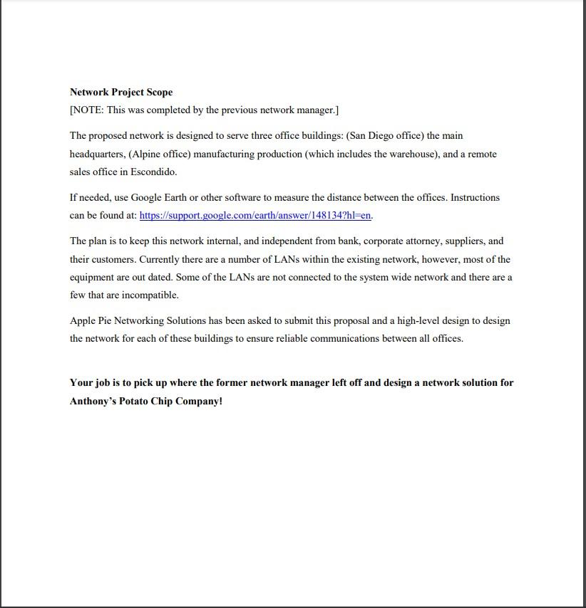 Potato Chip Factory addressing the need for your proposal. In your email,