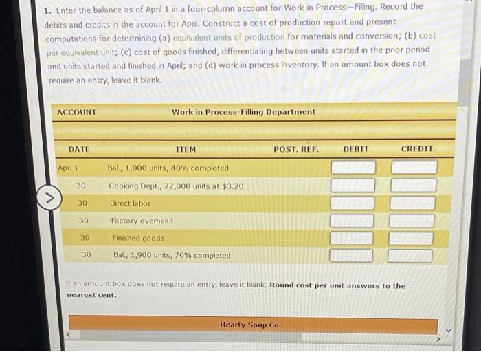 cost of processing. Work in Process Account Data for Two Months; Cost