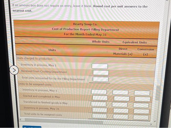 the filling process. The inventory of Work in Process-Filling on April 1