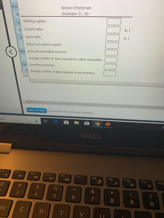 required to collect receivables 6. Inventory turnover and average number of days