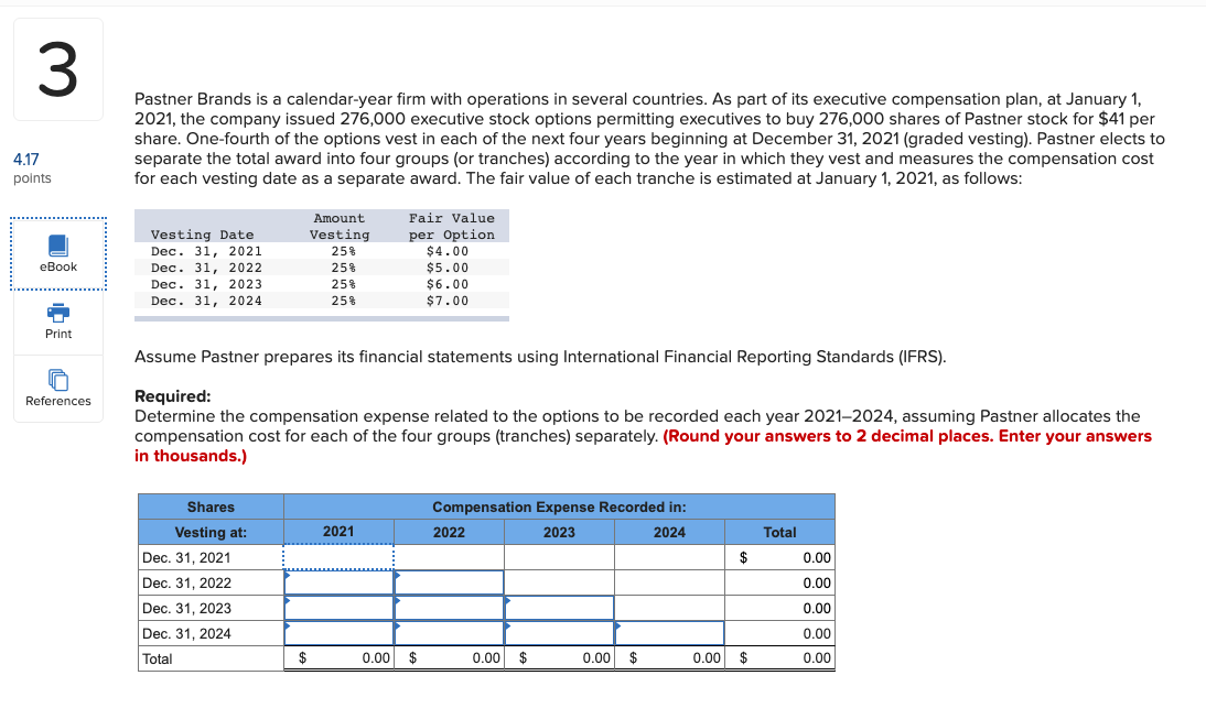  3 Pastner Brands is a calendar-year firm with operations in several