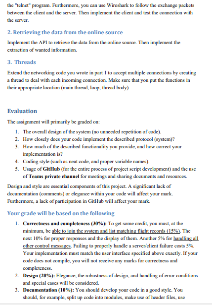 with the complete code with explanations in detail .(The client, server .py