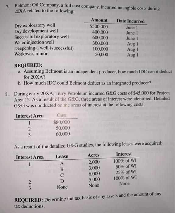  Please answer the questions below. all information i was given is