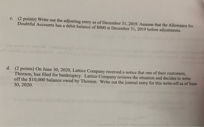 forgel! Short answers and problems. In the space provided, answer the following