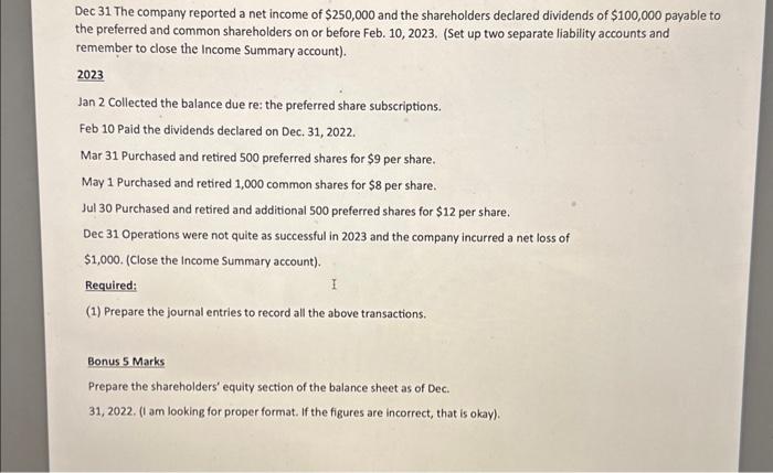 separate liability accounts and remember to close the Income Summary account). 2023