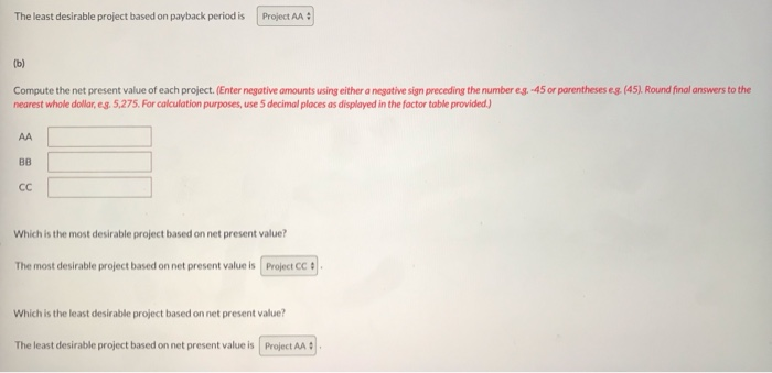 Custom Construction Company is considering three new projects, each requiring an equipment