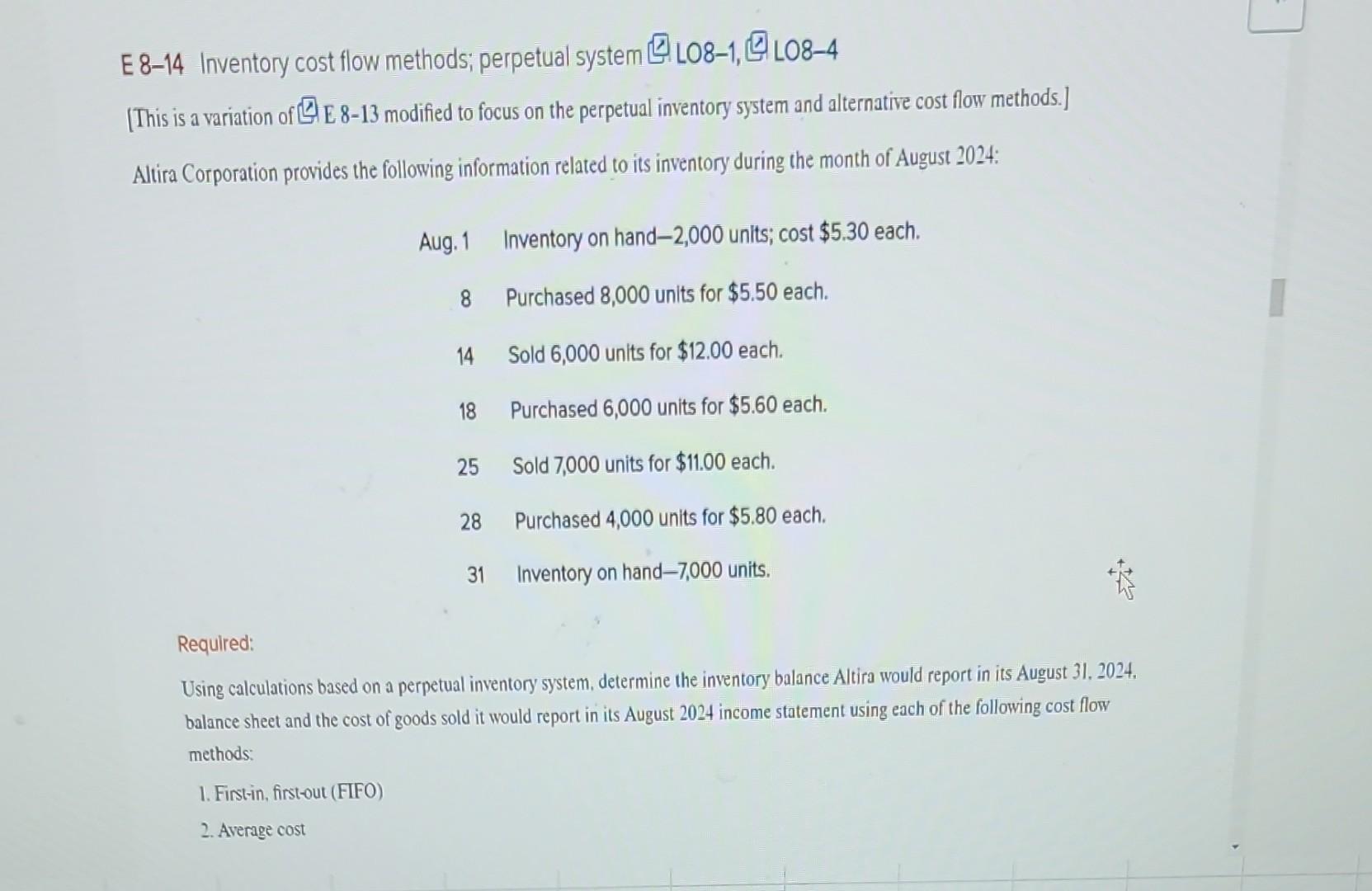 1.Please calculate using the Perpetual average cost. please show and explain