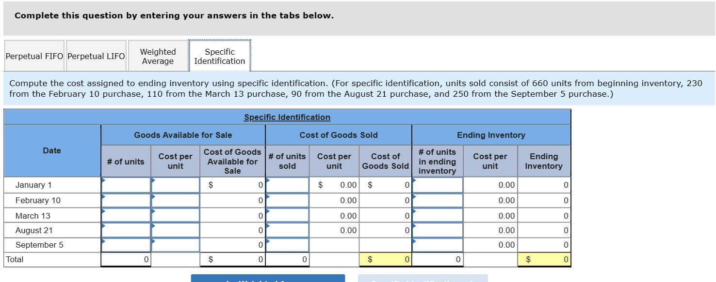 & \multicolumn{2}{|c|}{ Goods Purchased } & \multicolumn{3}{|c|}{ Cost of Goods Sold }