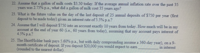 please answer all of them please dont just answer one 22. Assume