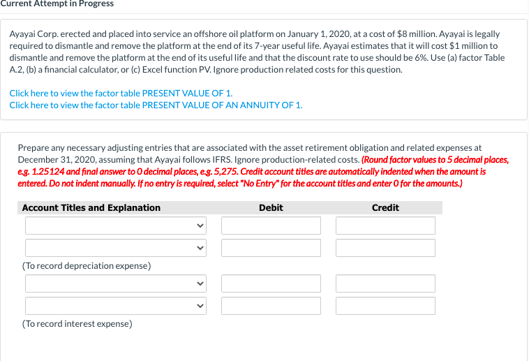  Current Attempt in Progress Ayayai Corp. erected and placed into service