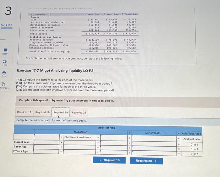 improve or worsen over the three-year period? Complete this question by entering