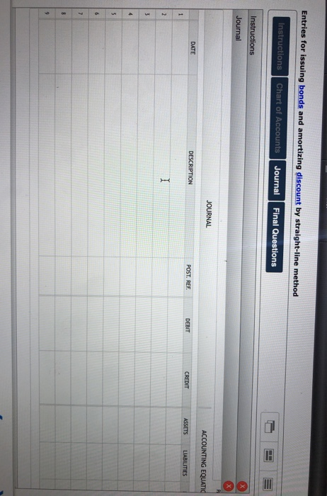 payable semiannually. The bonds were issued at a market (effective) interest rate