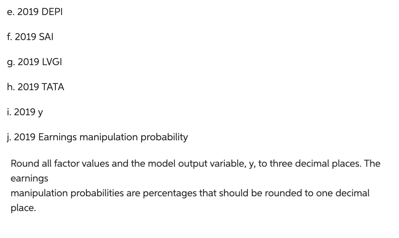 Corporation is presented below (amounts in millions of dollars): For 2019 and